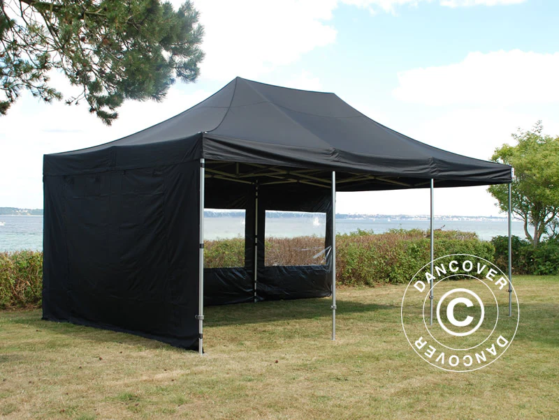 Snabbtält FleXtents PRO Steel 4x6m Svart, inkl. 8 sidor - Image 6