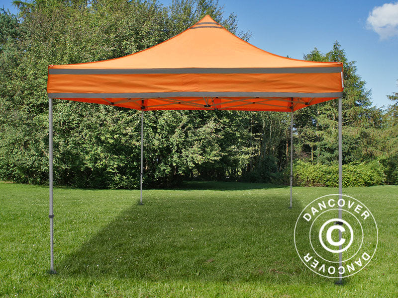 Snabbtält FleXtents PRO Steel Arbetstält 3x3m Orange Reflexiva - Image 2