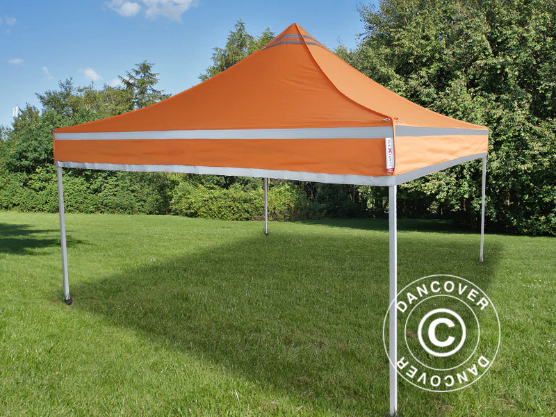 Snabbtält FleXtents PRO Steel Arbetstält 3x3m Orange Reflexiva - Image 3