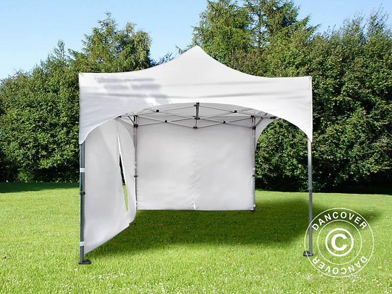 Snabbtält FleXtents PRO Steel "Arched" 3x3m Vit, inkl. 4 sidor - Image 4