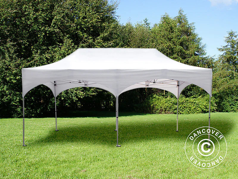 Snabbtält FleXtents PRO Steel "Arched" 3x6m Vit, inkl. 6 sidor - Image 4