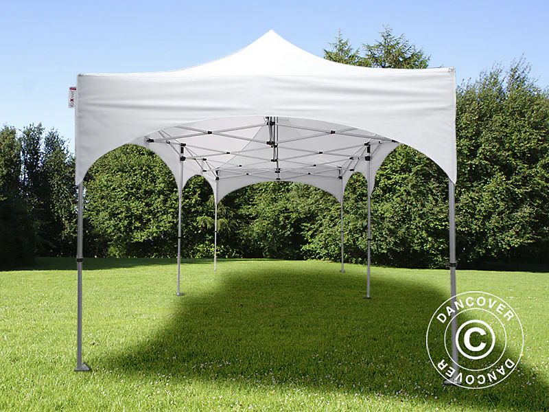 Snabbtält FleXtents PRO Steel "Arched" 3x6m Vit, inkl. 6 sidor - Image 5