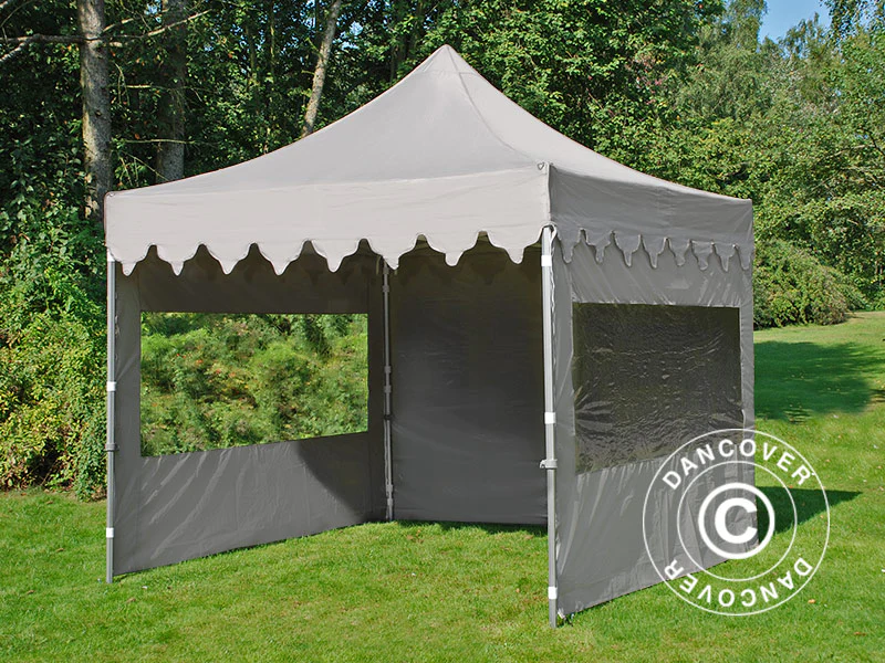 Snabbtält FleXtents PRO Steel "Morocco" 3x3m Latte, inkl. 4 sidor - Image 3
