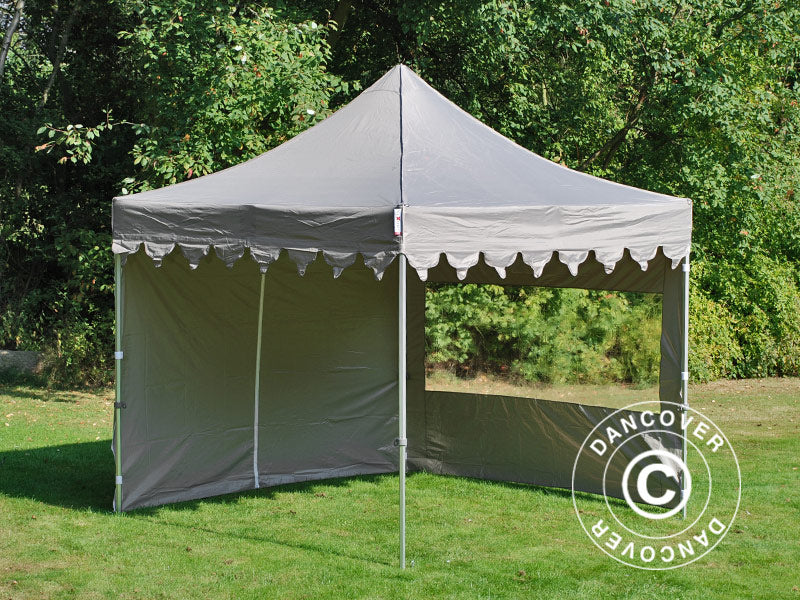 Snabbtält FleXtents PRO Steel "Morocco" 3x3m Latte, inkl. 4 sidor - Image 6