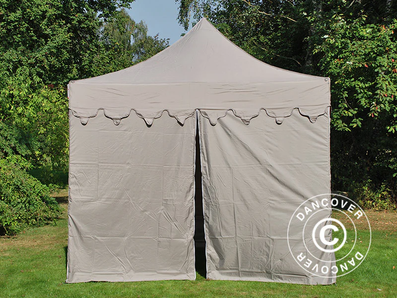 Snabbtält FleXtents PRO Steel "Morocco" 3x3m Latte, inkl. 4 sidor - Image 7