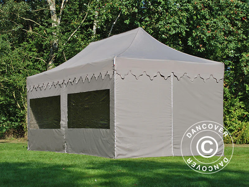 Snabbtält FleXtents PRO Steel "Morocco" 3x6m Latte, inkl. 6 sidor - Image 3