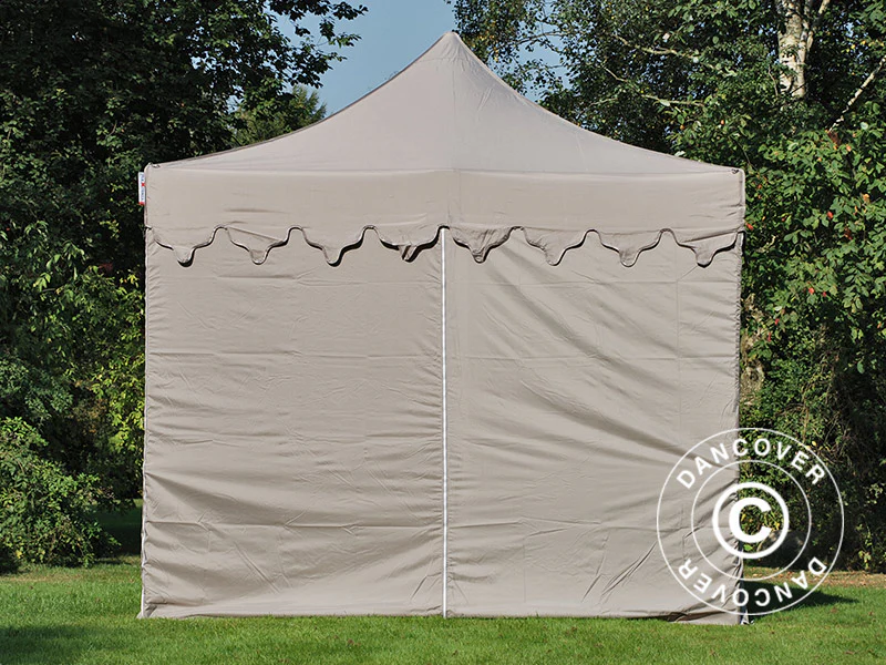 Snabbtält FleXtents PRO Steel "Morocco" 3x6m Latte, inkl. 6 sidor - Image 4