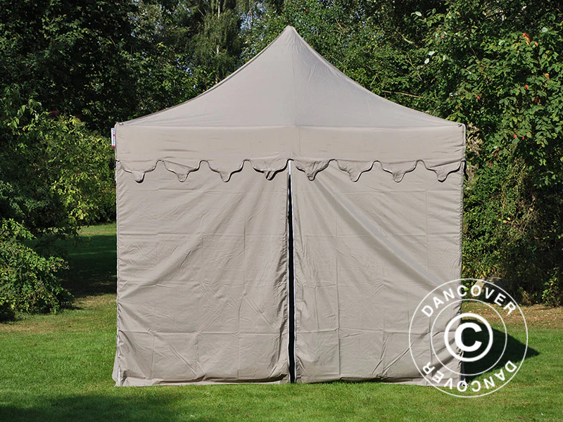 Snabbtält FleXtents PRO Steel "Morocco" 3x6m Latte, inkl. 6 sidor - Image 5