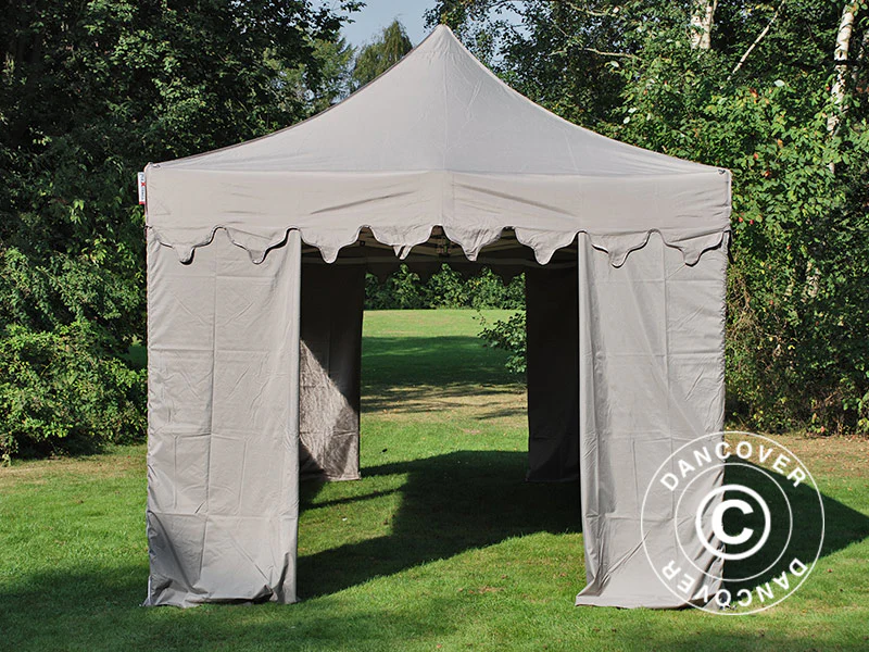 Snabbtält FleXtents PRO Steel "Morocco" 3x6m Latte, inkl. 6 sidor - Image 8