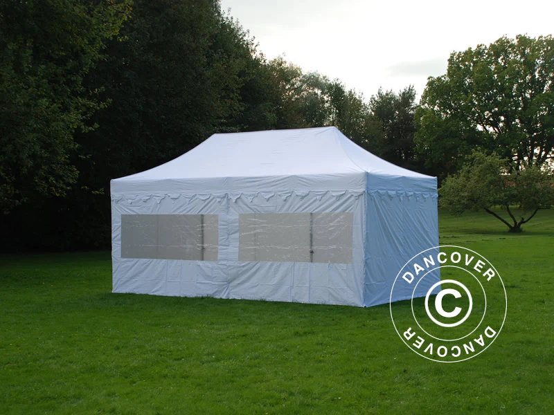 Snabbtält FleXtents PRO Steel "Morocco" 3x6m Vit, inkl. 6 sidor - Image 3