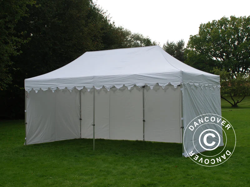 Snabbtält FleXtents PRO Steel "Morocco" 3x6m Vit, inkl. 6 sidor - Image 4