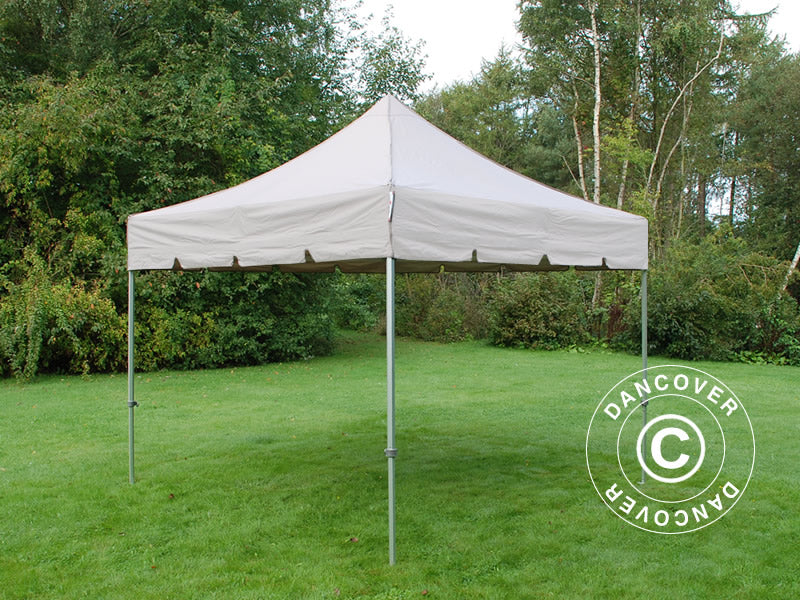 Snabbtält FleXtents PRO Steel "Peaked" 3x3m Latte, inkl. 4 sidor - Image 8