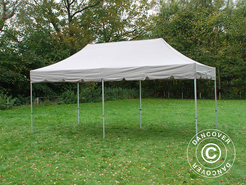 Snabbtält FleXtents PRO Steel "Peaked" 3x6m Latte, inkl. 6 sidor - Image 9