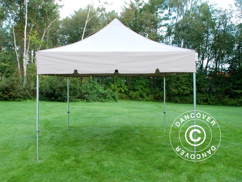 Snabbtält FleXtents PRO Steel "Peaked" 4x4m Latte - Image 2
