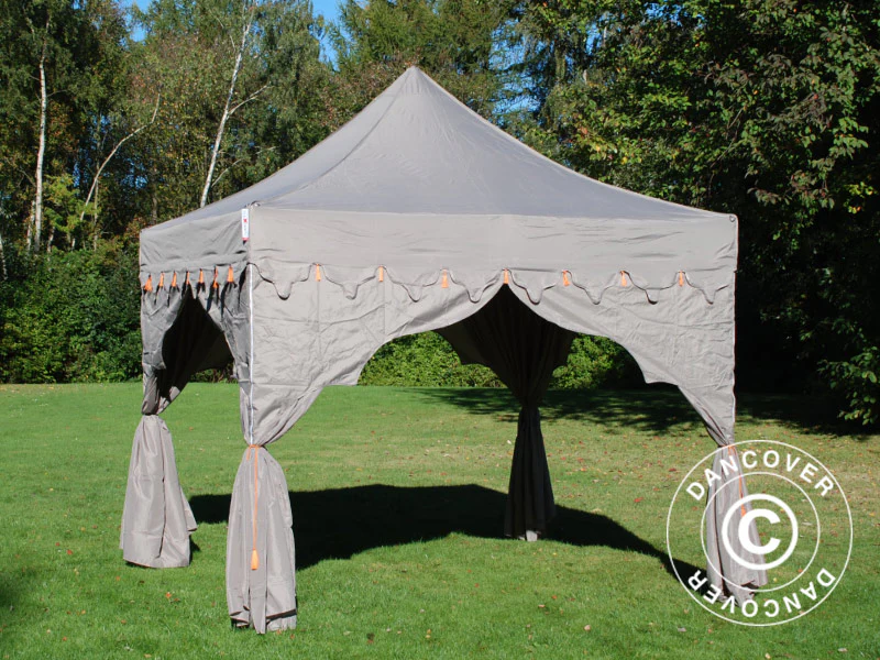 Snabbtält FleXtents PRO Steel "Raj" 3x3m Latte/Orange - Image 4
