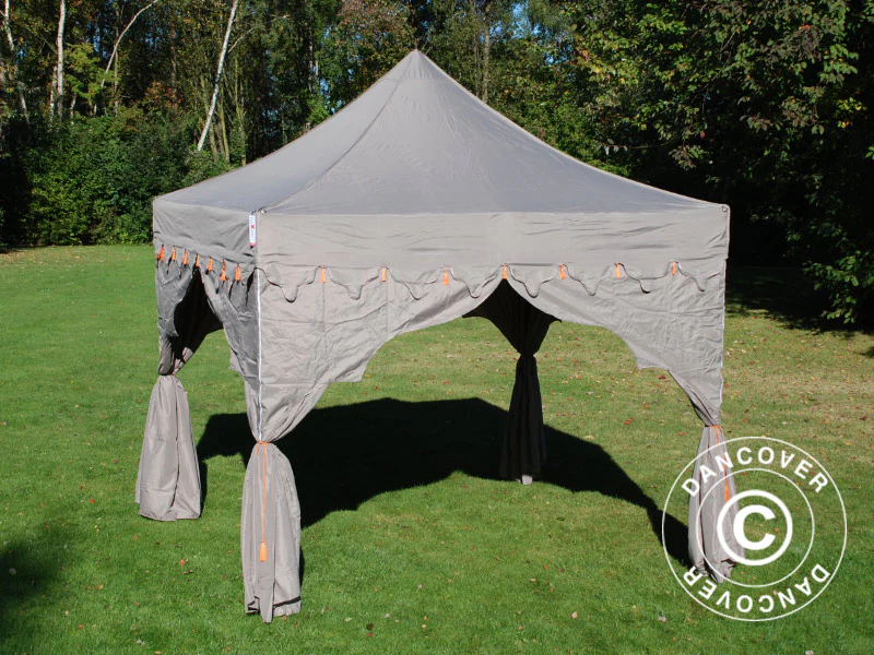 Snabbtält FleXtents PRO Steel "Raj" 3x3m Latte/Orange - Image 5