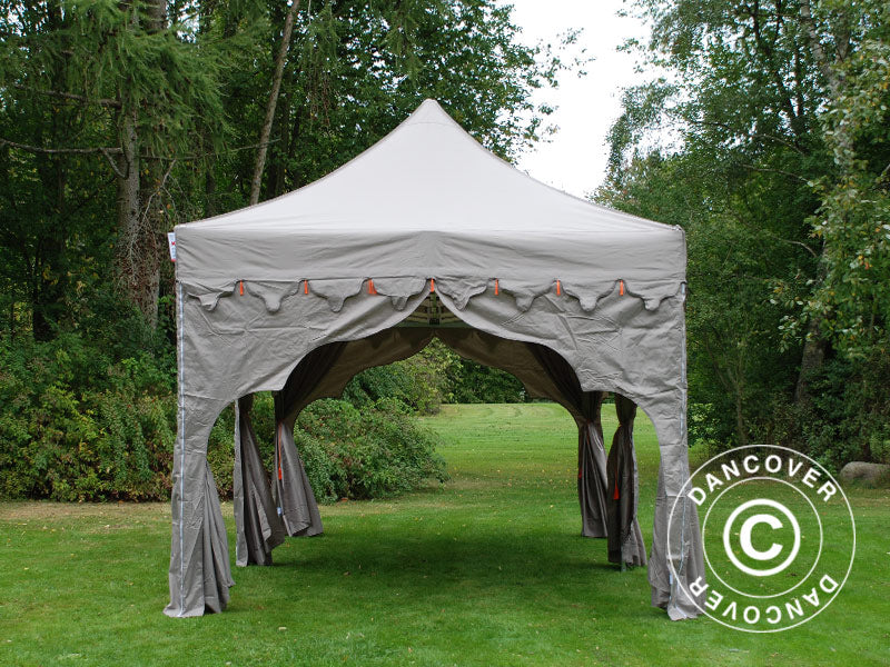 Snabbtält FleXtents PRO Steel "Raj" 3x6m Latte/Orange - Image 8