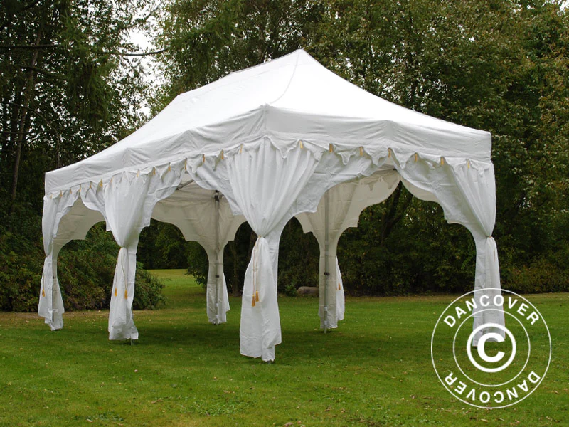 Snabbtält FleXtents PRO Steel "Raj" 3x6m Vit/Guld - Image 4