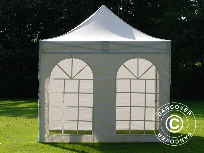 Snabbtält FleXtents PRO Steel Vintage Style 3x3m Vit, inkl. 4 sidor - Image 5
