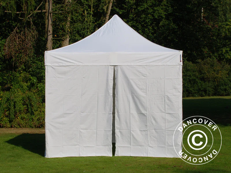 Snabbtält FleXtents PRO Steel Vintage Style 3x3m Vit, inkl. 4 sidor - Image 6