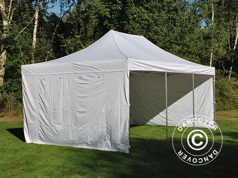 Snabbtält FleXtents PRO Steel Vintage Style 4x6m Vit, inkl. 8 sidor - Image 11