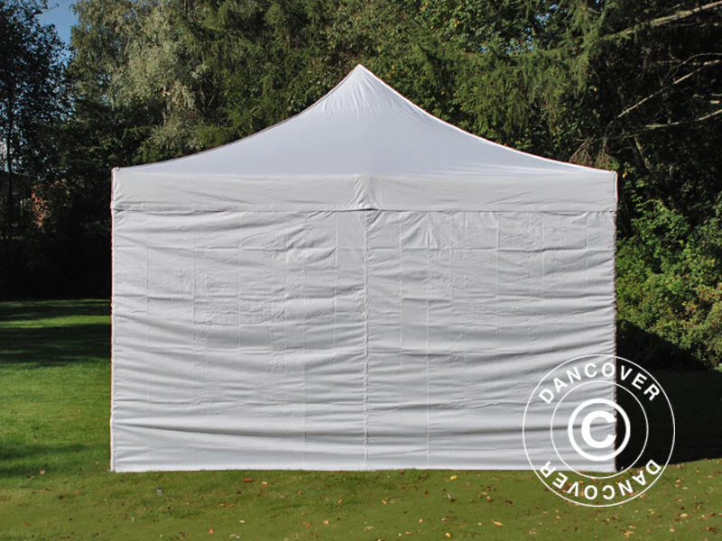 Snabbtält FleXtents PRO Steel Vintage Style 4x8m Vit, inkl. 6 sider - Image 7