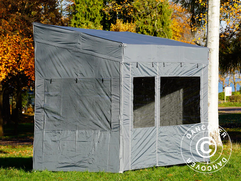 Snabbtält FleXtents PRO Trapezo 2x3m Grå, inkl. 4 sidor - Image 3
