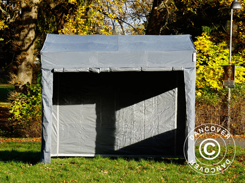 Snabbtält FleXtents PRO Trapezo 2x3m Grå, inkl. 4 sidor - Image 6
