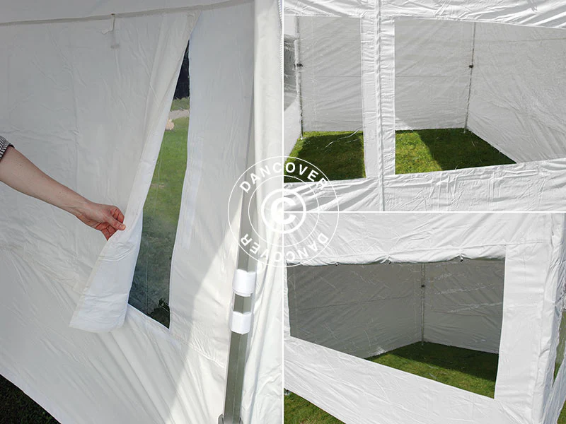 Snabbtält FleXtents PRO Trapezo 2x3m Vit, inkl. 4 sidor - Image 12