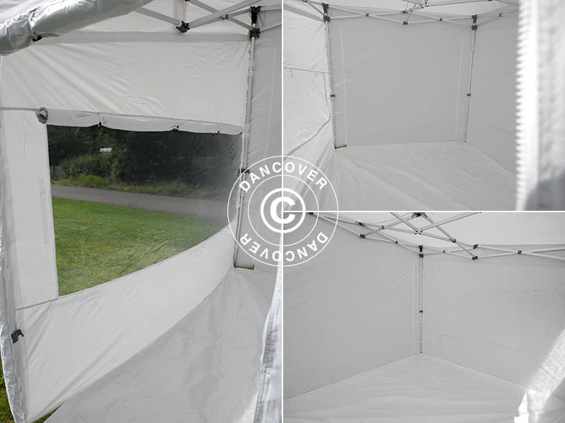 Snabbtält FleXtents PRO Trapezo 2x3m Vit, inkl. 4 sidor - Image 13