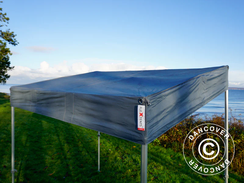 Snabbtält FleXtents PRO Trapezo 3x3m Grå, inkl. 4 sidor - Image 17