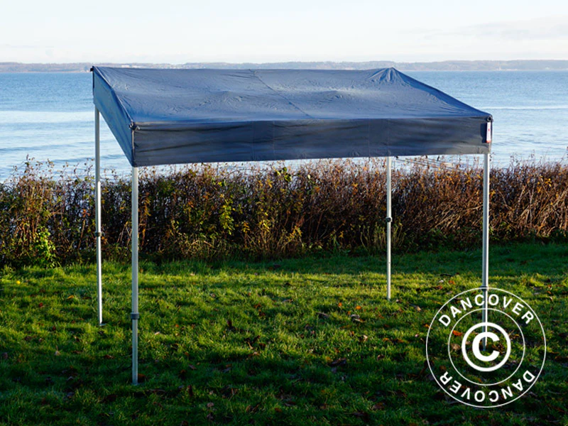Snabbtält FleXtents PRO Trapezo 3x3m Grå, inkl. 4 sidor - Image 4