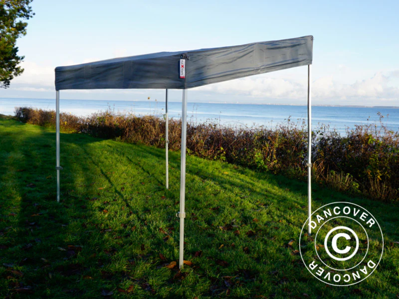 Snabbtält FleXtents PRO Trapezo 3x3m Grå, inkl. 4 sidor - Image 5