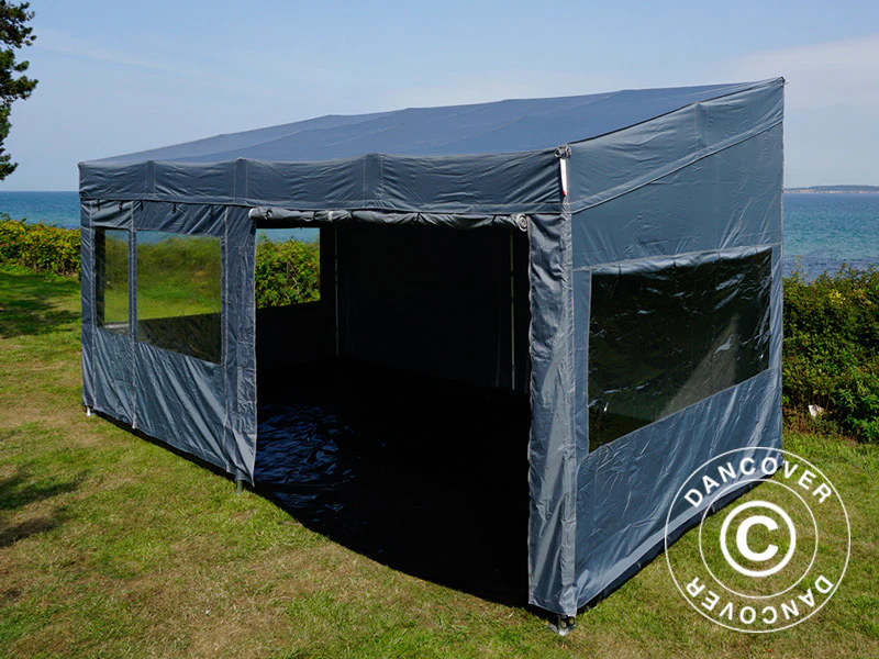 Snabbtält FleXtents PRO Trapezo 3x6m Grå, inkl. 4 sidor - Image 14