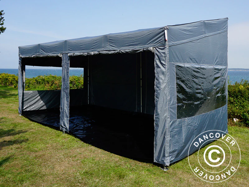 Snabbtält FleXtents PRO Trapezo 3x6m Grå, inkl. 4 sidor - Image 17