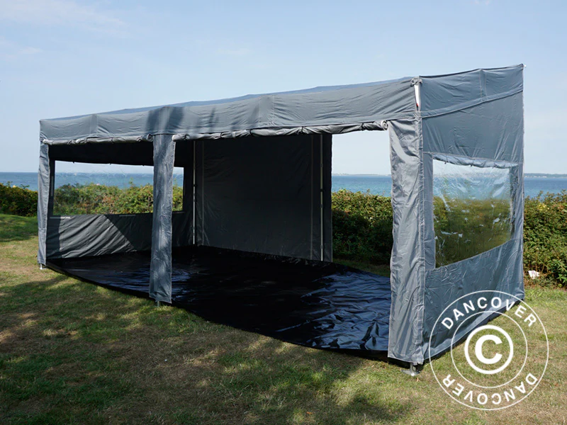 Snabbtält FleXtents PRO Trapezo 3x6m Grå, inkl. 4 sidor - Image 19