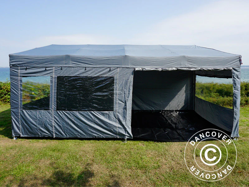 Snabbtält FleXtents PRO Trapezo 3x6m Grå, inkl. 4 sidor - Image 29