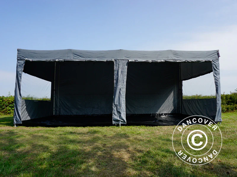 Snabbtält FleXtents PRO Trapezo 3x6m Grå, inkl. 4 sidor - Image 32