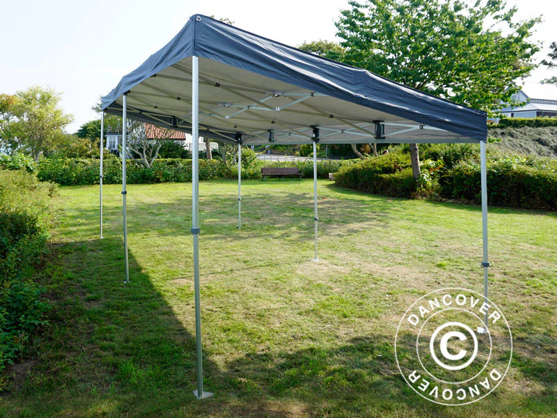 Snabbtält FleXtents PRO Trapezo 3x6m Grå, inkl. 4 sidor - Image 36