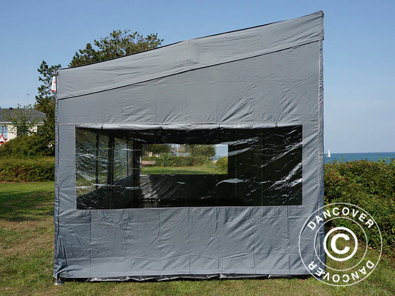 Snabbtält FleXtents PRO Trapezo 3x6m Grå, inkl. 4 sidor - Image 39
