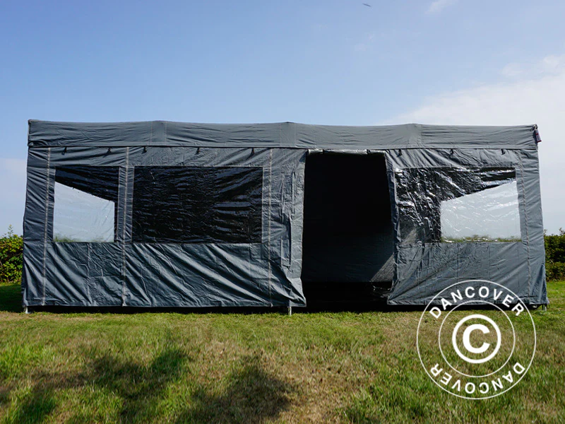 Snabbtält FleXtents PRO Trapezo 3x6m Grå, inkl. 4 sidor - Image 42