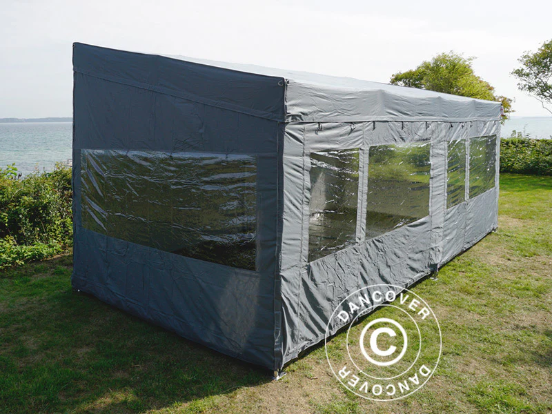 Snabbtält FleXtents PRO Trapezo 3x6m Grå, inkl. 4 sidor - Image 43