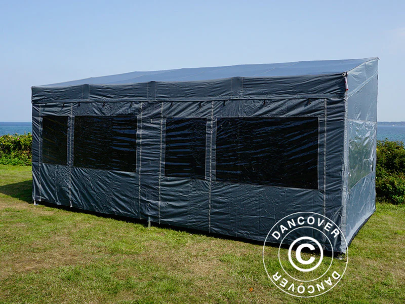 Snabbtält FleXtents PRO Trapezo 3x6m Grå, inkl. 4 sidor - Image 47