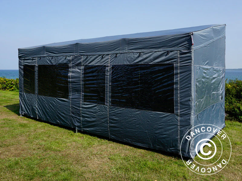 Snabbtält FleXtents PRO Trapezo 3x6m Grå, inkl. 4 sidor - Image 48
