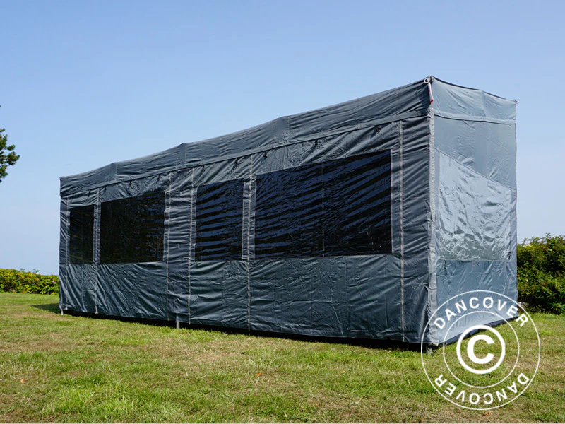 Snabbtält FleXtents PRO Trapezo 3x6m Grå, inkl. 4 sidor - Image 49