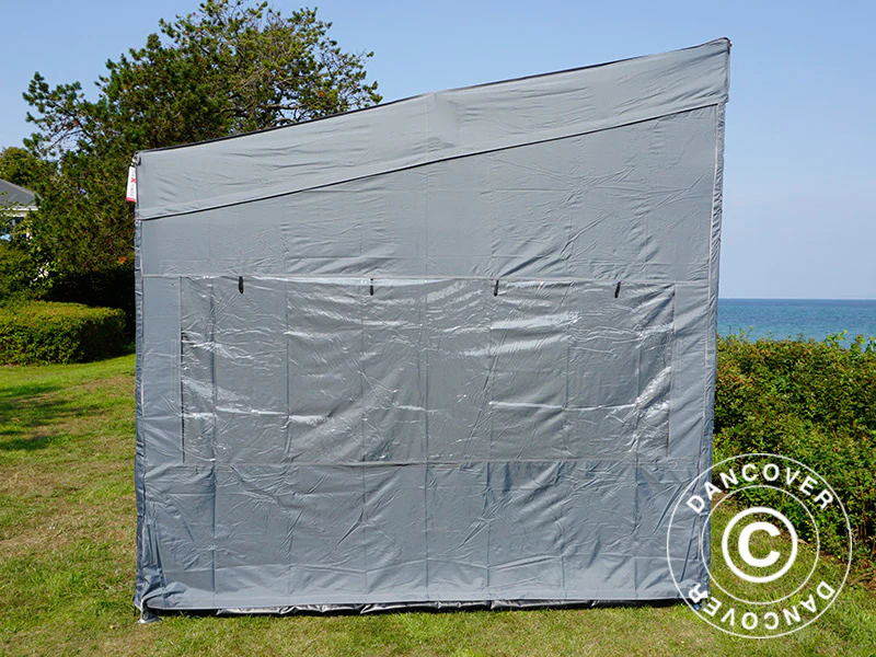 Snabbtält FleXtents PRO Trapezo 3x6m Grå, inkl. 4 sidor - Image 5