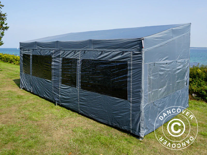 Snabbtält FleXtents PRO Trapezo 3x6m Grå, inkl. 4 sidor - Image 50