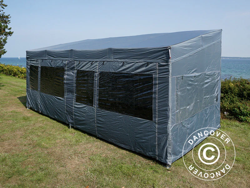 Snabbtält FleXtents PRO Trapezo 3x6m Grå, inkl. 4 sidor - Image 51