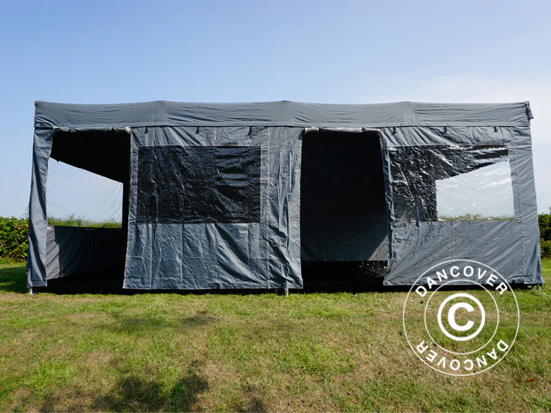 Snabbtält FleXtents PRO Trapezo 3x6m Grå, inkl. 4 sidor - Image 53