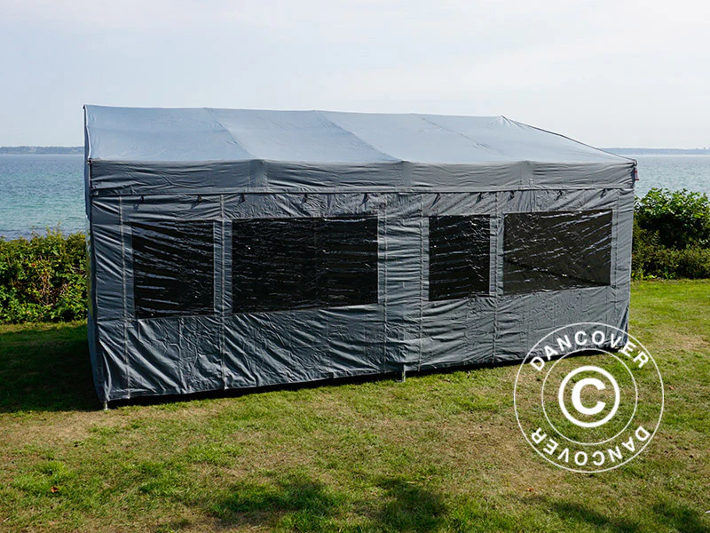 Snabbtält FleXtents PRO Trapezo 3x6m Grå, inkl. 4 sidor - Image 54